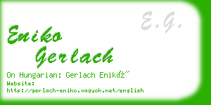 eniko gerlach business card